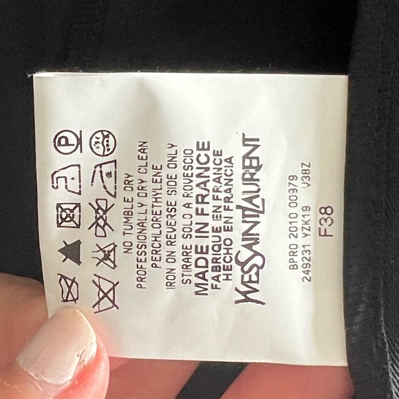 Authentic YSL Dark Gray Blazer size 38 - Picture 3 of 4